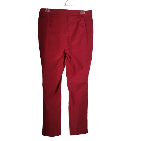 Rafaella Size 12 Rio Red Pull On Career Pants - Picture 3 of 11